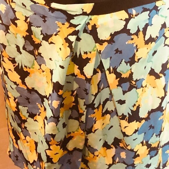 J Crew Floral Silk Asymmetrical Skirt - size 10 - 3 for $20 - Picture 3 of 7